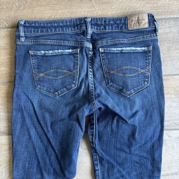 Abercrombie and Fitch Women's Size 6 / 28 Jeans A&F Skinny Raw Edge Capri Crop - Picture 11 of 14